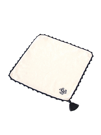 Vロゴタッセルタオルハンカチ