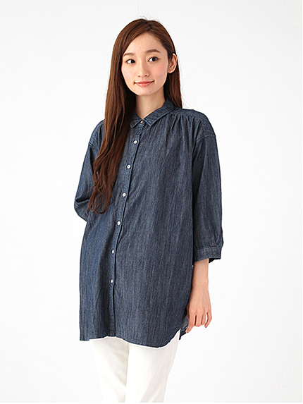 ・Aデニムシャツチュニック