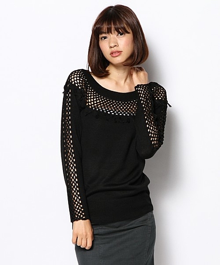 【2014秋冬新作】穴あきニットプルオーバー