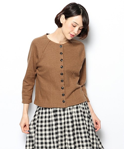 クルーカーディガン