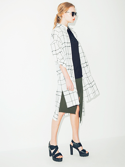 【CASUAL】rough longチェックシャツ