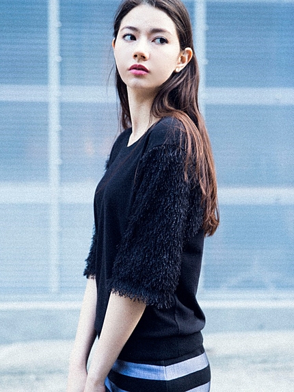 フリンジスリーブTOP