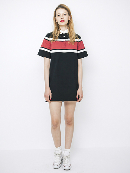 ラガーシャツワンピース