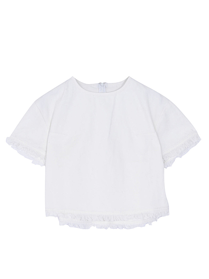 フリンジデニムTOPS