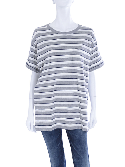 マルチボーダーポケットTee