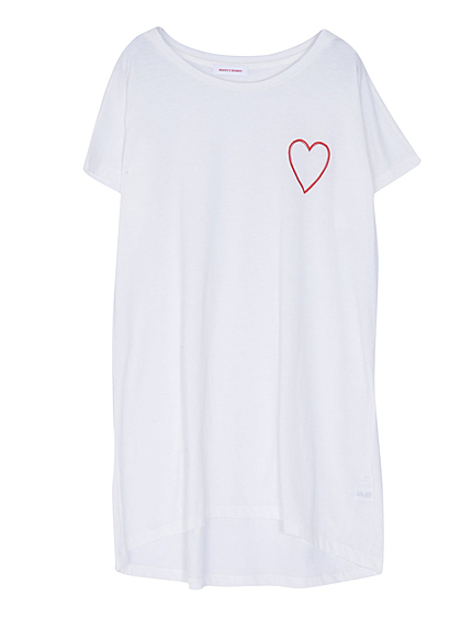 Heart刺繍カットワンピース