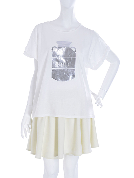 MILK箔Tシャツ
