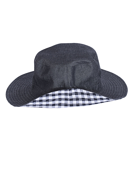 ギンガムバケットハット