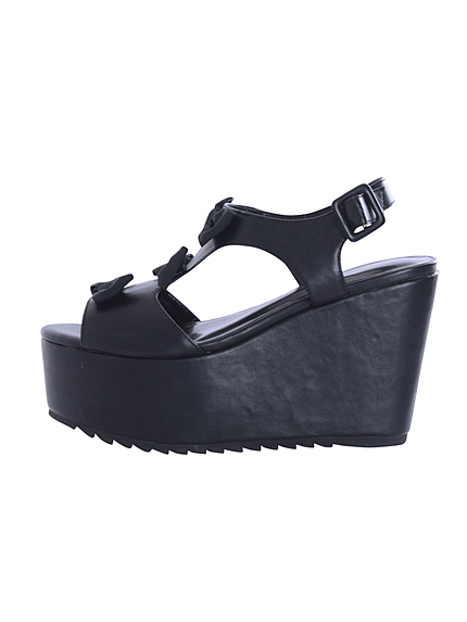 Tストラップリボンサンダル