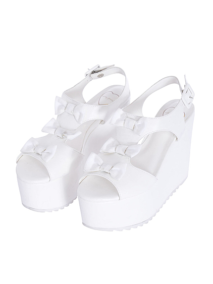 Tストラップリボンサンダル