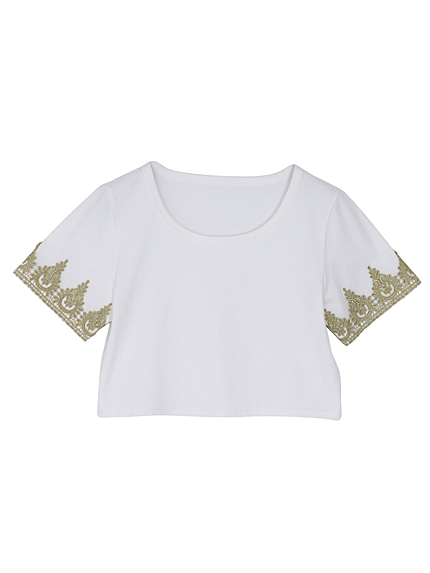 エンブロイダリースリーブTOPS