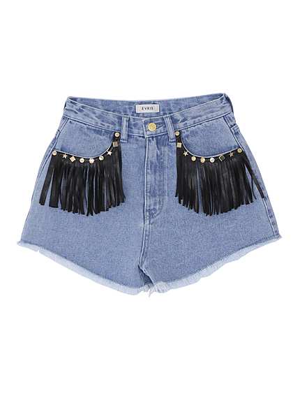 デコラポケットデニムショートパンツ