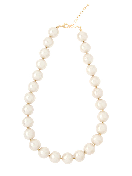 コットンパールランダムネックレス