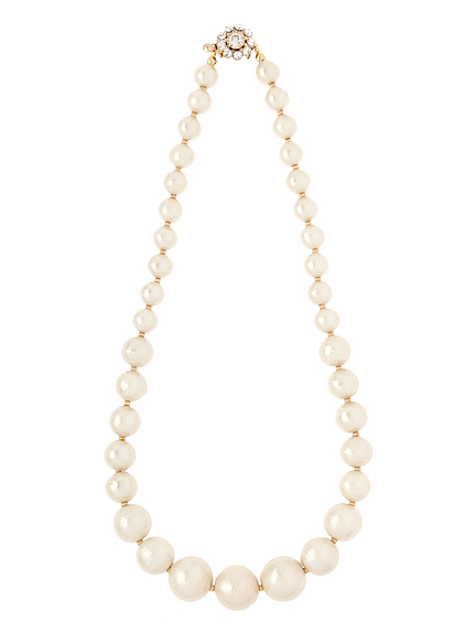 コットンパールシアターネックレス