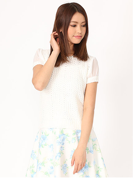 デコルテニットTOPS