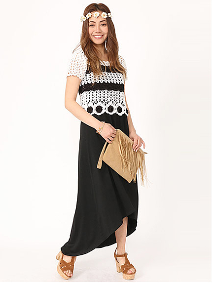 サマーニットＴＯＰＳ+テールカットマキシワンピースＳｅｔ