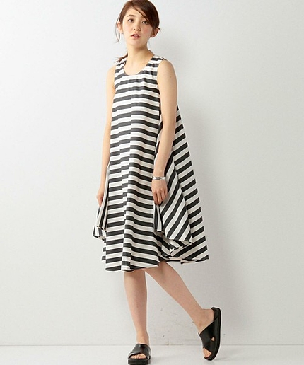 <SOFIED’HOORE(ソフィードール)>ストライプ ドレス