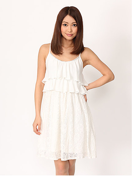 シフォンワンピース