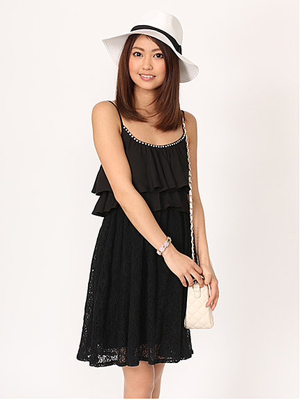 シフォンワンピース