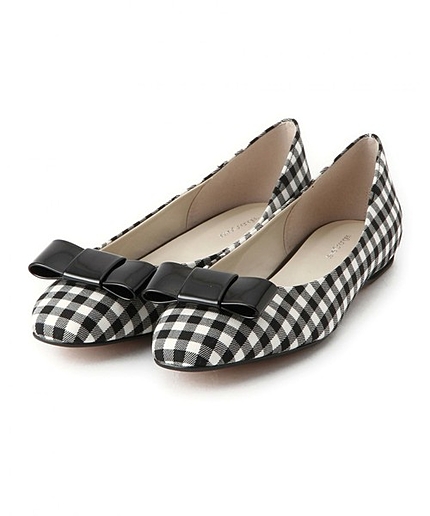 JOC リボン フラット シューズ / エナメル