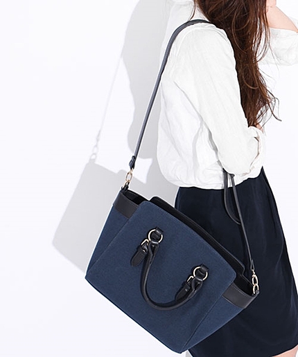 カラーファブリック2wayトート