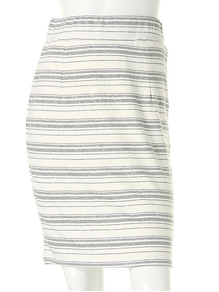 ランダムボーダータイトスカート