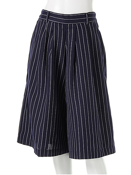 ストライプガウチョパンツ