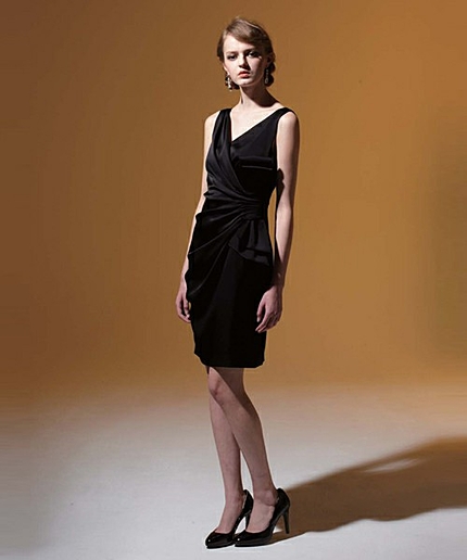 サテンリボンワンピース