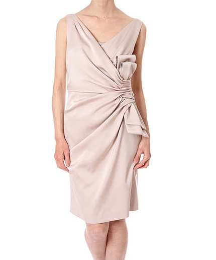 サテンリボンワンピース