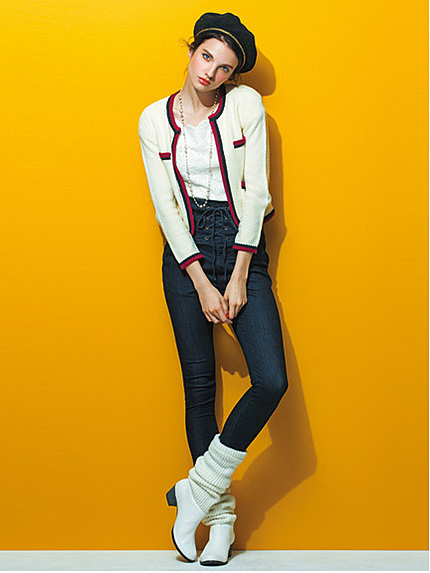 チェーンベレー帽