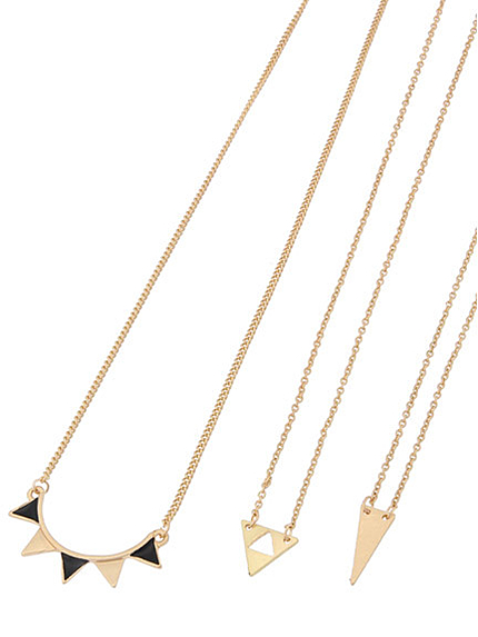 ジオメモチーフネックレスSET