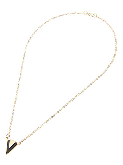 ダブルトライアングルネックレス