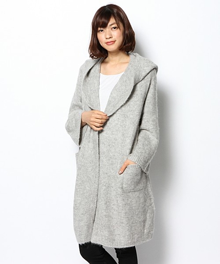 AlpacaBrushロングカーディガン