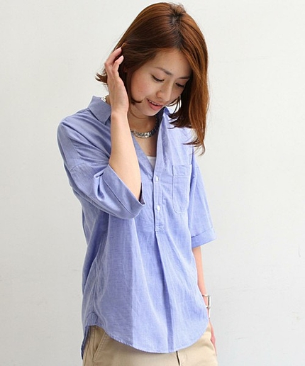 by ※∵スキッパーチュニックブラウス