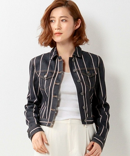 ＜T by ALEXANDER WANG(ティー バイ アレキサンダー ワン) ＞ STRP/DNM ジャケット
