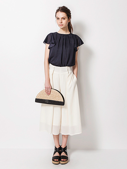 フレアタックガウチョパンツ