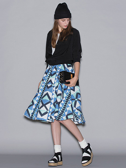 エキゾチックモダン　ミモレスカート