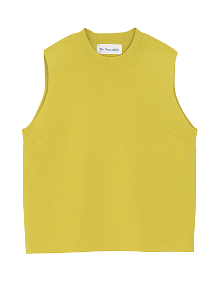 ミラノリブノースリトップ