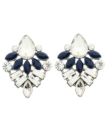 クリア×カラービジューピアス