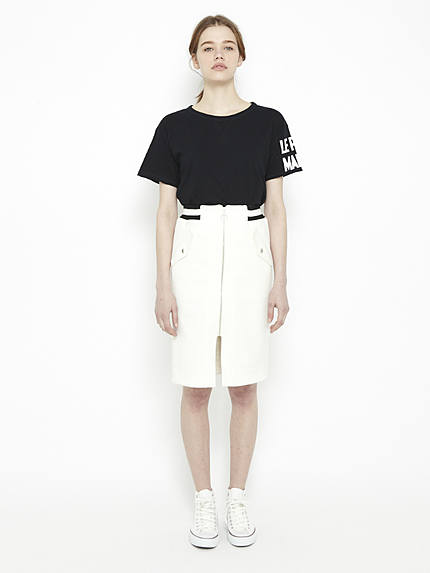 フロントジップタイトスカート【2015夏新作】