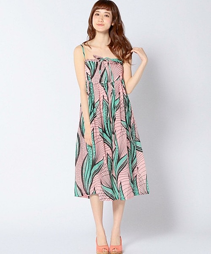 ◆BINDUプリントマキシワンピース/◆BINDU PRT MAXI OP