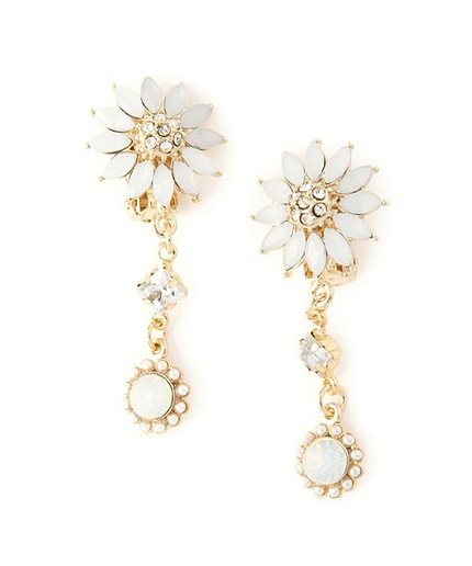 JC ミルキーフラワー イヤリング