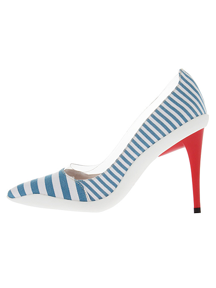 ボーダーパンプス