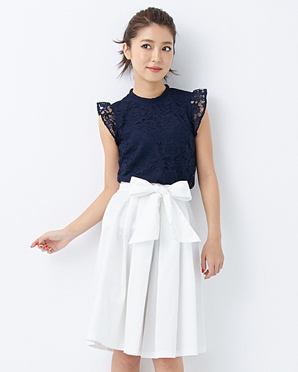 プチH／NレースT／ブラウス