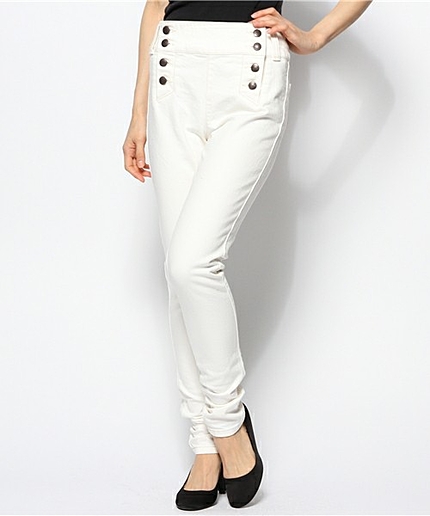 ハイウエストスリムパンツ