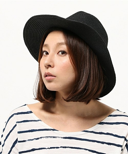 WEGO/ツバ広ストローハット