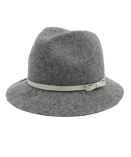 スエードリボンハット