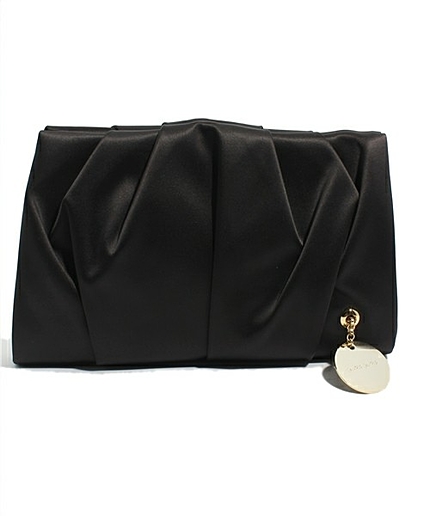 サテンクラッチバッグ