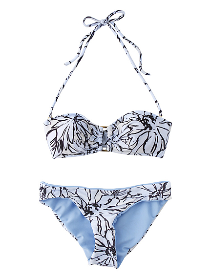 【Swimsuit】Artフラワープリントビキニ