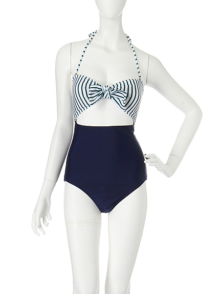 【Swimsuit】フロントカットワンピース